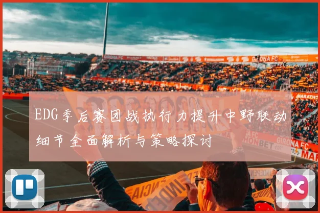 EDG季后赛团战执行力提升中野联动细节全面解析与策略探讨